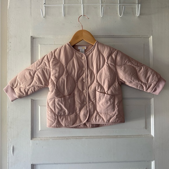 Bloomingdale's Light Pink Kids Puffer Jacket - Picture 1 of 5